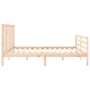 Giroletto con Testiera 200x200 cm in Legno Massello