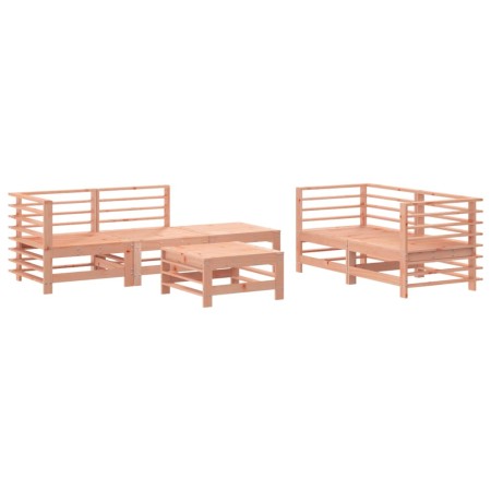 Set Salotto da Giardino 6 pz in Legno Massello di Douglas