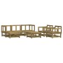 Set Salotto da Giardino 7 pz in Legno Impregnato di Pino