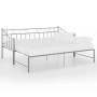 Telaio Divano Letto Estraibile Grigio in Metallo 90x200 cm
