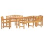 Set da Pranzo per Giardino 5 pz in Legno Massello di Teak