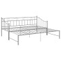 Telaio Divano Letto Estraibile Grigio in Metallo 90x200 cm
