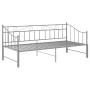 Telaio Divano Letto Estraibile Grigio in Metallo 90x200 cm