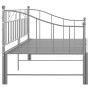 Telaio Divano Letto Estraibile Grigio in Metallo 90x200 cm