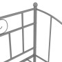 Telaio Divano Letto Estraibile Grigio in Metallo 90x200 cm