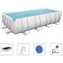 Bestway Set Piscina Rettangolare Power Steel 549x274x122 cm