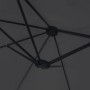 Ombrellone a Doppia Testa con LED Nero 449x245 cm