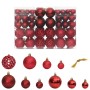 Palline di Natale 100 pz Rosso Vino 3 / 4 / 6 cm