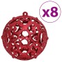 Palline di Natale 100 pz Rosso Vino 3 / 4 / 6 cm