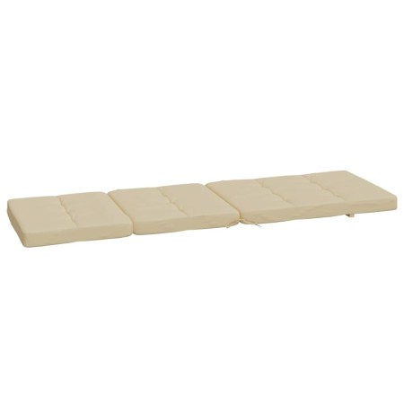 Cuscini per Sedia a Sdraio 2 pz Beige in Tessuto Oxford