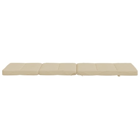 Cuscini per Sedia a Sdraio 2 pz Beige in Tessuto Oxford