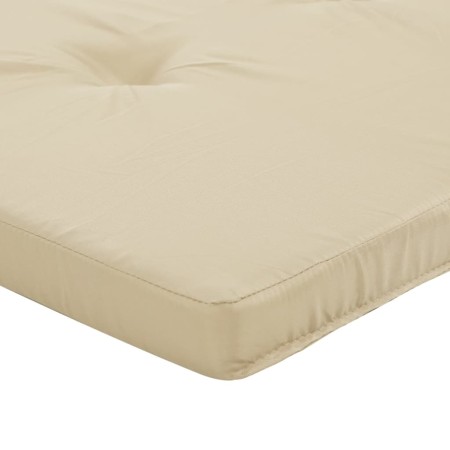 Cuscini per Sedia a Sdraio 2 pz Beige in Tessuto Oxford