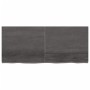 Ripiano Marrone Scuro 140x60x(2-4) cm Massello Rovere Trattato