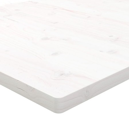 Piano Scrivania Bianco 100x50x2,5 cm in Legno Massello di Pino