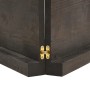 Ripiano Marrone Scuro 180x40x(2-6) cm Massello Rovere Trattato