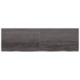 Ripiano Marrone Scuro 200x60x(2-6) cm Massello Rovere Trattato