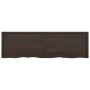 Ripiano Marrone Scuro 200x60x(2-6) cm Massello Rovere Trattato