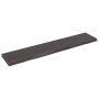 Ripiano Marrone Scuro 200x40x(2-6) cm Massello Rovere Trattato