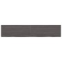 Ripiano Marrone Scuro 200x40x(2-6) cm Massello Rovere Trattato