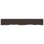 Ripiano Marrone Scuro 200x30x(2-6) cm Massello Rovere Trattato