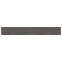Ripiano Marrone Scuro 220x30x(2-6) cm Massello Rovere Trattato