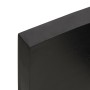 Ripiano Marrone Scuro 220x30x(2-6) cm Massello Rovere Trattato