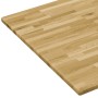 Piano del Tavolo Massello di Rovere Rettangolare 23mm 120x60 cm