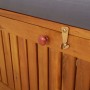 Cassapanca con Cuscino 148 cm in Legno Massello di Acacia