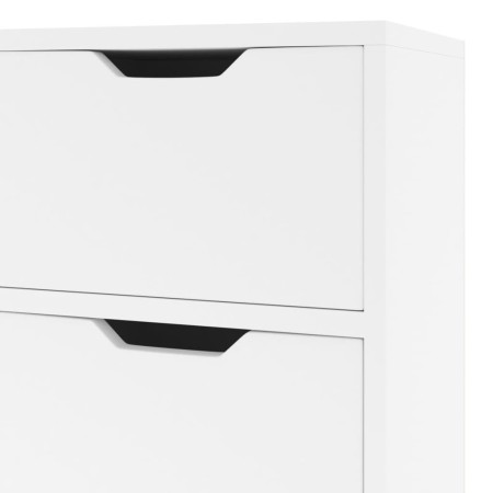 Credenza Bianco Lucido 90x30x72 cm in Legno Multistrato