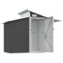 Capanno da Giardino Antracite 270x130x208,5 cm Acciaio Zincato