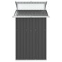 Capanno da Giardino Antracite 270x130x208,5 cm Acciaio Zincato