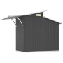 Capanno da Giardino Antracite 270x130x208,5 cm Acciaio Zincato