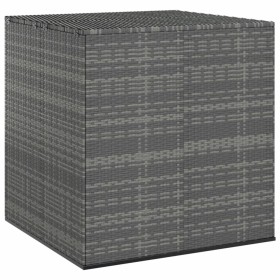 Contenitore da Giardino in Rattan PE 100x97,5x104 cm Grigio