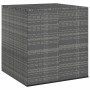 Contenitore da Giardino in Rattan PE 100x97,5x104 cm Grigio