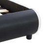 Giroletto con LED Nero in Similpelle 160x200 cm