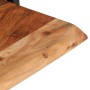 Mensole Parete 2 pz 40x24x35 cm Legno Massello Acacia e Acciaio