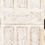 Divisorio 5 Pannelli Intagliato Bianco 200x165cm Mango Massello