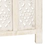 Divisorio 5 Pannelli Intagliato Bianco 200x165cm Mango Massello