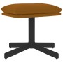 Poggiapiedi Marrone 60x60x36 cm in Velluto