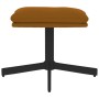 Poggiapiedi Marrone 60x60x36 cm in Velluto