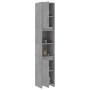 Mobile da Bagno Grigio Cemento 30x30x183,5 cm Legno Multistrato