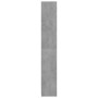 Mobile da Bagno Grigio Cemento 30x30x183,5 cm Legno Multistrato