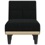 Chaise Longue in Tessuto Nero