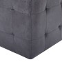 Comodini 2 pz Grigio 30x30x30 cm in Similpelle Scamosciata