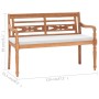 Panchina Batavia con Cuscini 120 cm in Teak