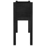 Fioriere da Giardino 2 pz Nere 70x31x70 cm in Legno di Pino