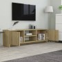 Mobile Porta TV Rovere Sonoma 120x30x37,5 cm Legno Multistrato