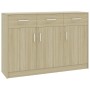 Credenza Rovere Sonoma 110x30x75 cm in Legno Multistrato