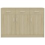 Credenza Rovere Sonoma 110x30x75 cm in Legno Multistrato