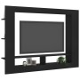 Mobile Porta TV Nero 152x22x113 cm in Legno Multistrato